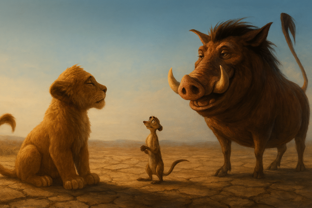 SIMBA-E-PUMBA-1024x683 O Que o Rei Leão Tem a Ver com o Evangelho da Graça?